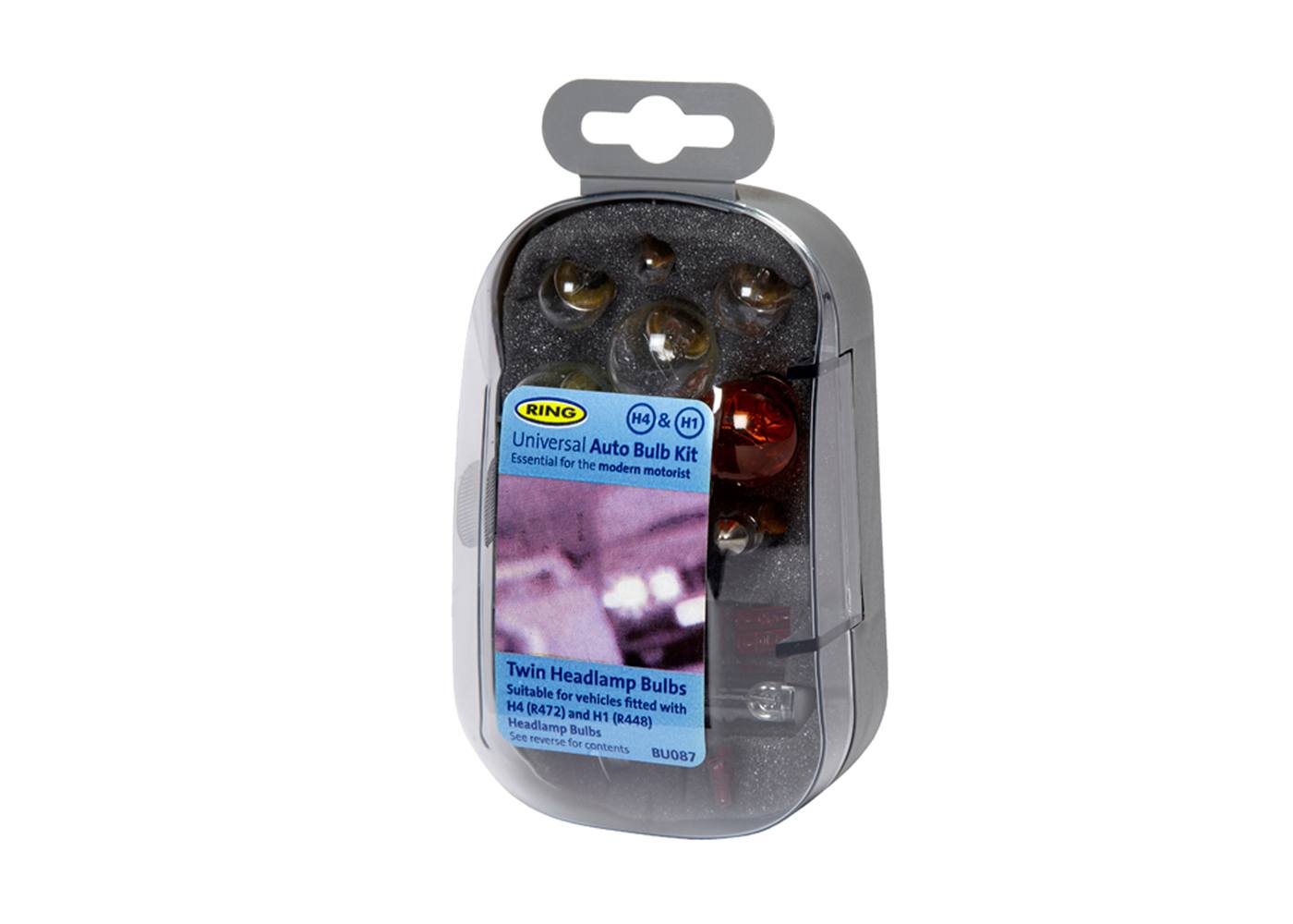 BU087 H4 and H1 bulb kit packaging